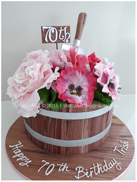 Flower Pot birthday cake